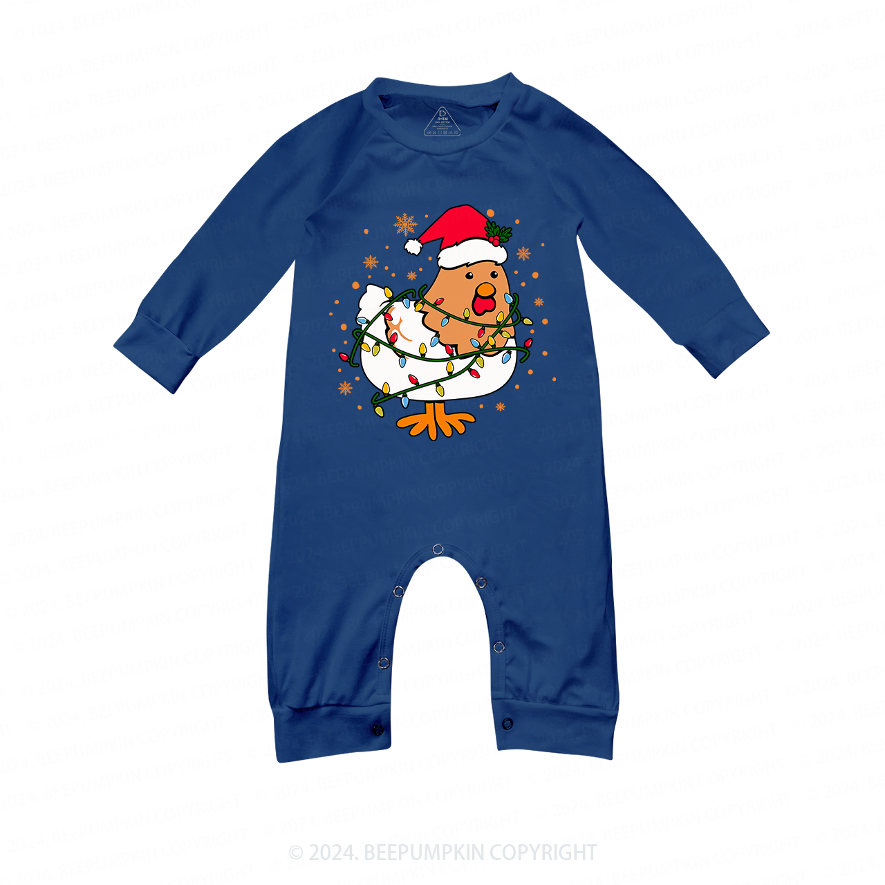 Chicken Lover Christmas Family Matching Blue Pajamas Beepumpkin