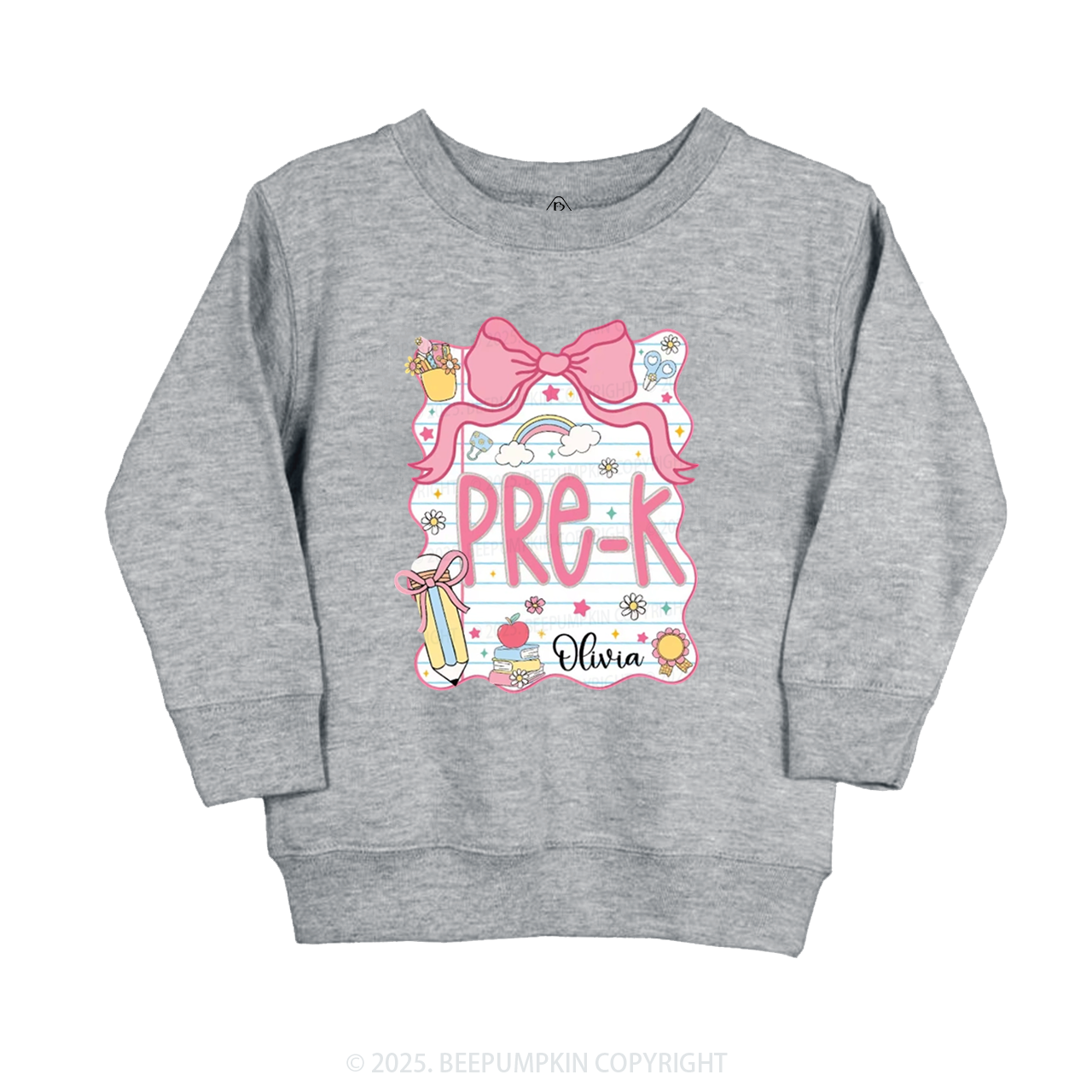 Personalized Sweet School Journey Kid's Sweatshirt