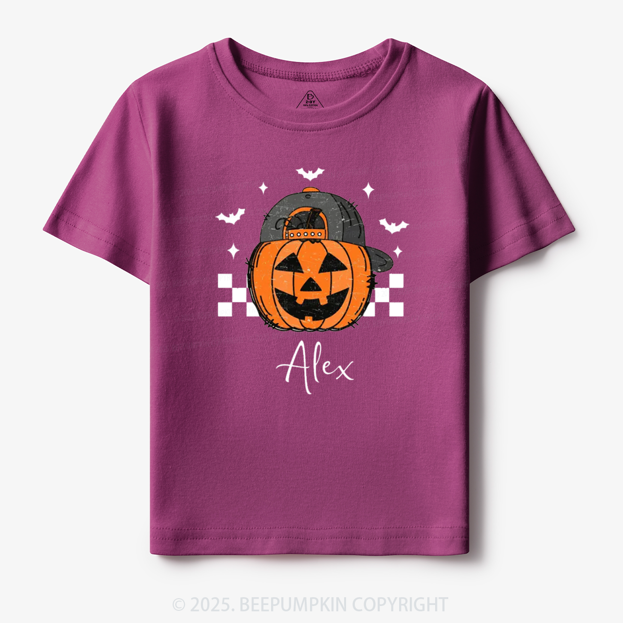 Personalized Jack-O-Lantern Name Toddler&Kid's Tees Beepumpkin