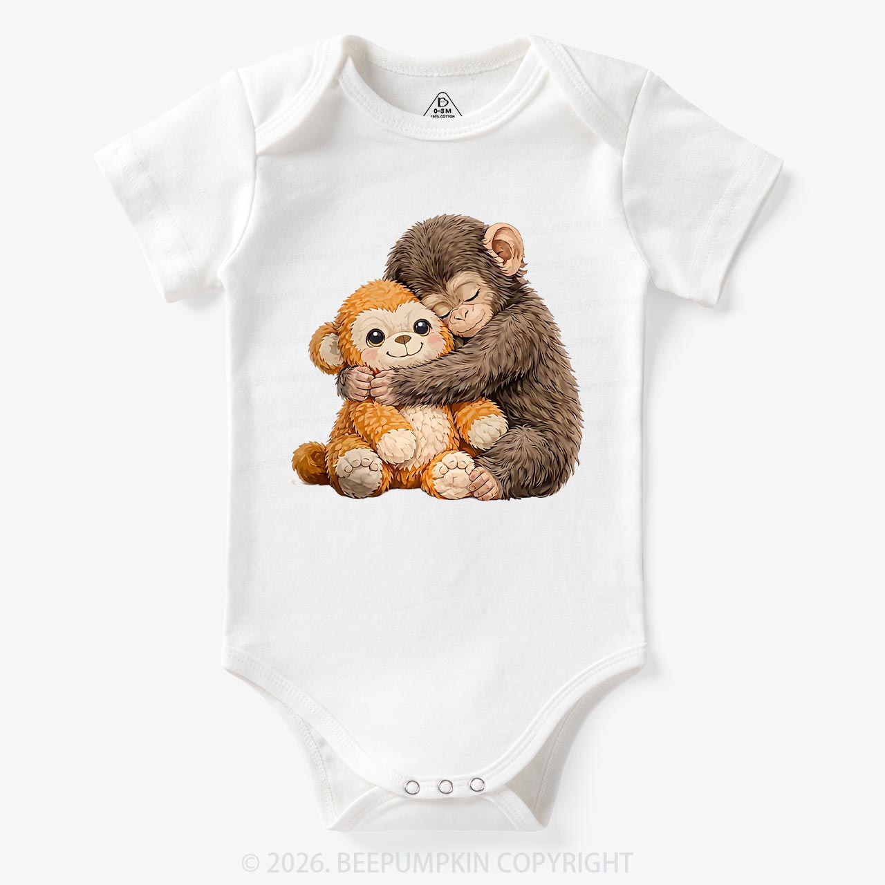 Dear Punch Monkey Lovely Baby Bodysuit