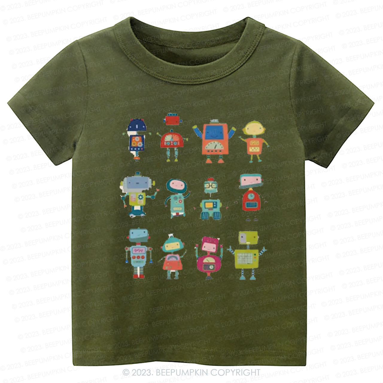  Fun Robot Crew Kids Shirt