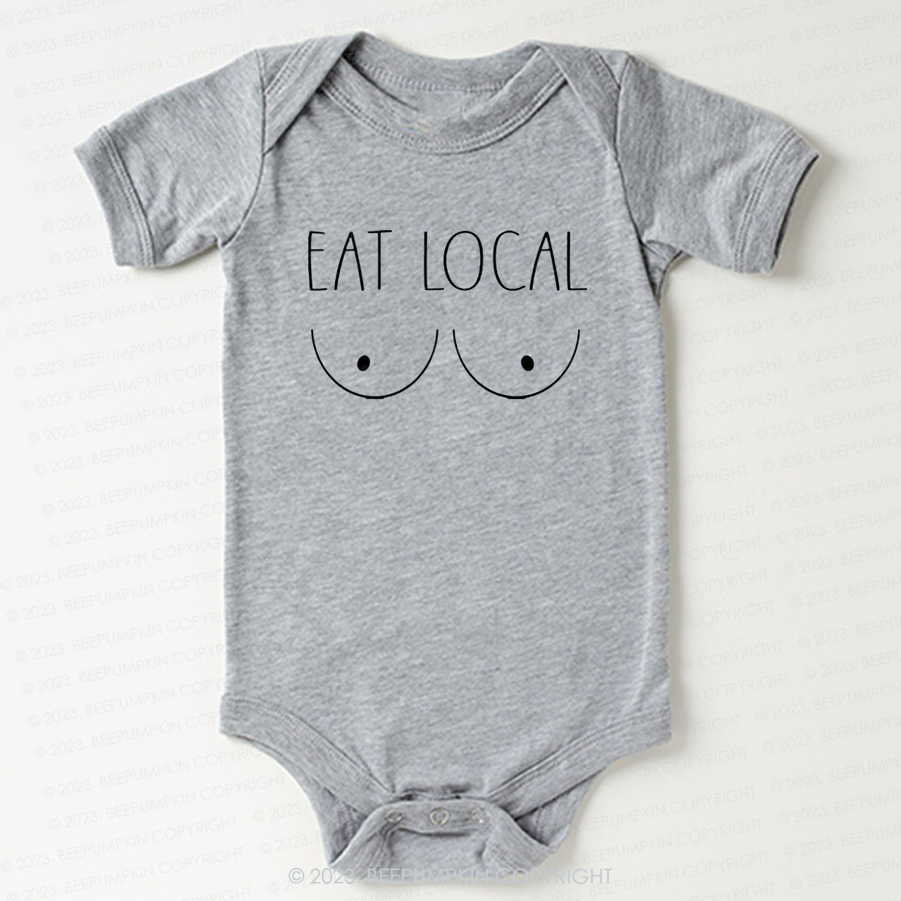 Breastfeeding Eat Local Funny Bodysuit For Baby 7