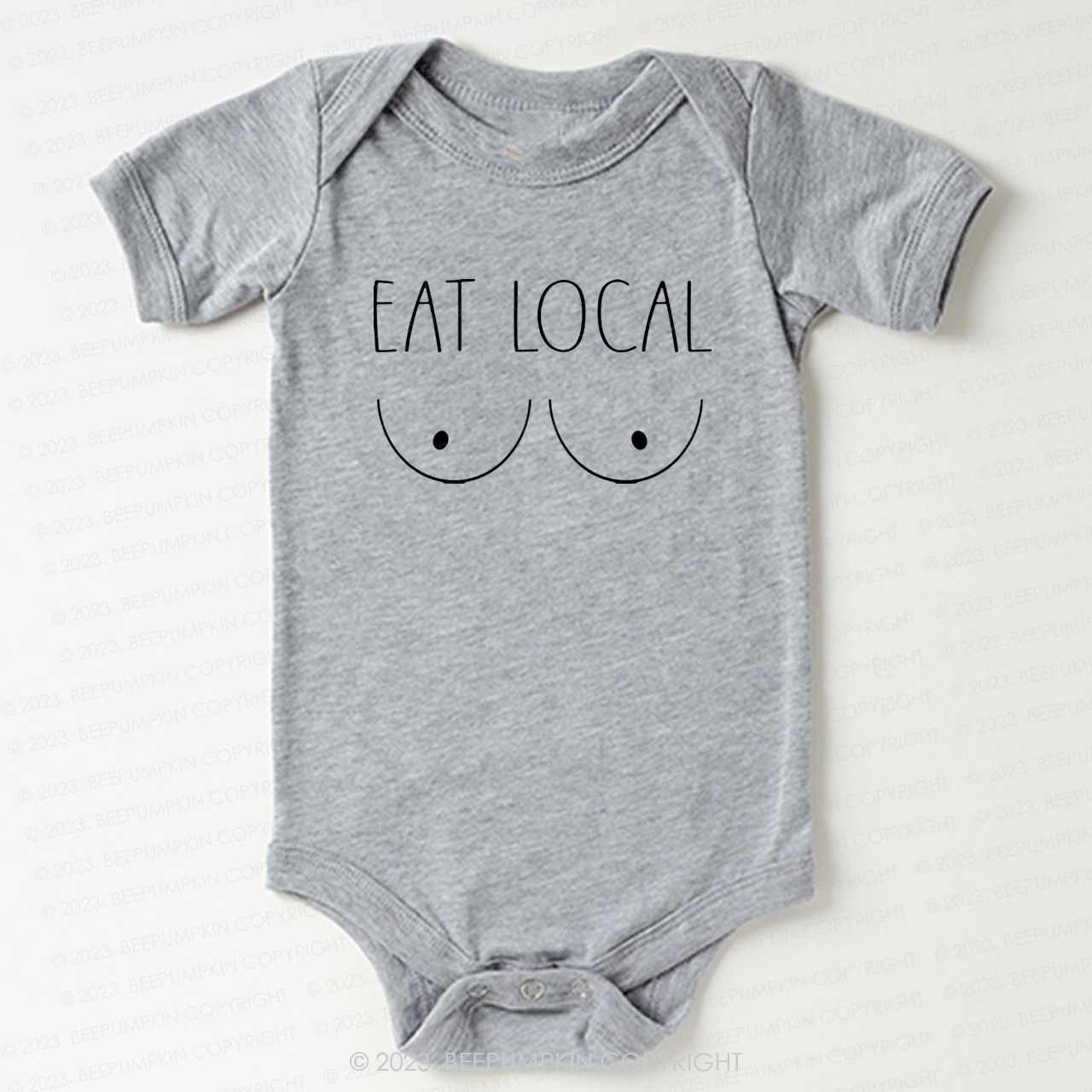 Breastfeeding Eat Local Funny Bodysuit For Baby 7