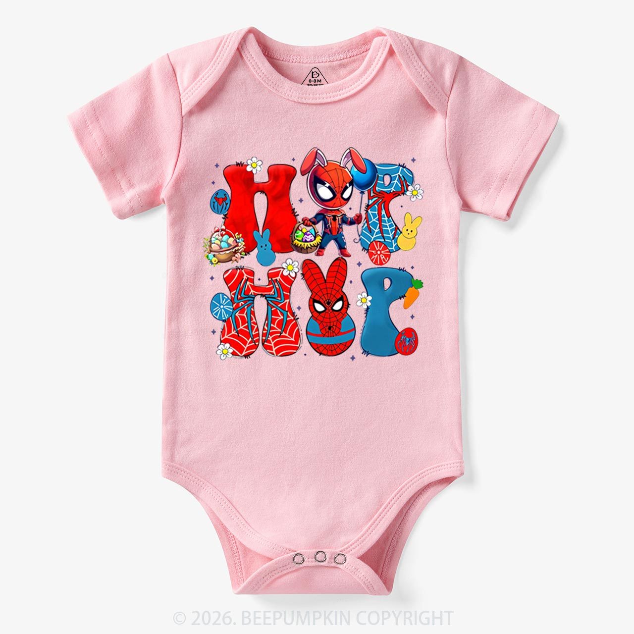 Cartoon Easter Bunny Bodysuit