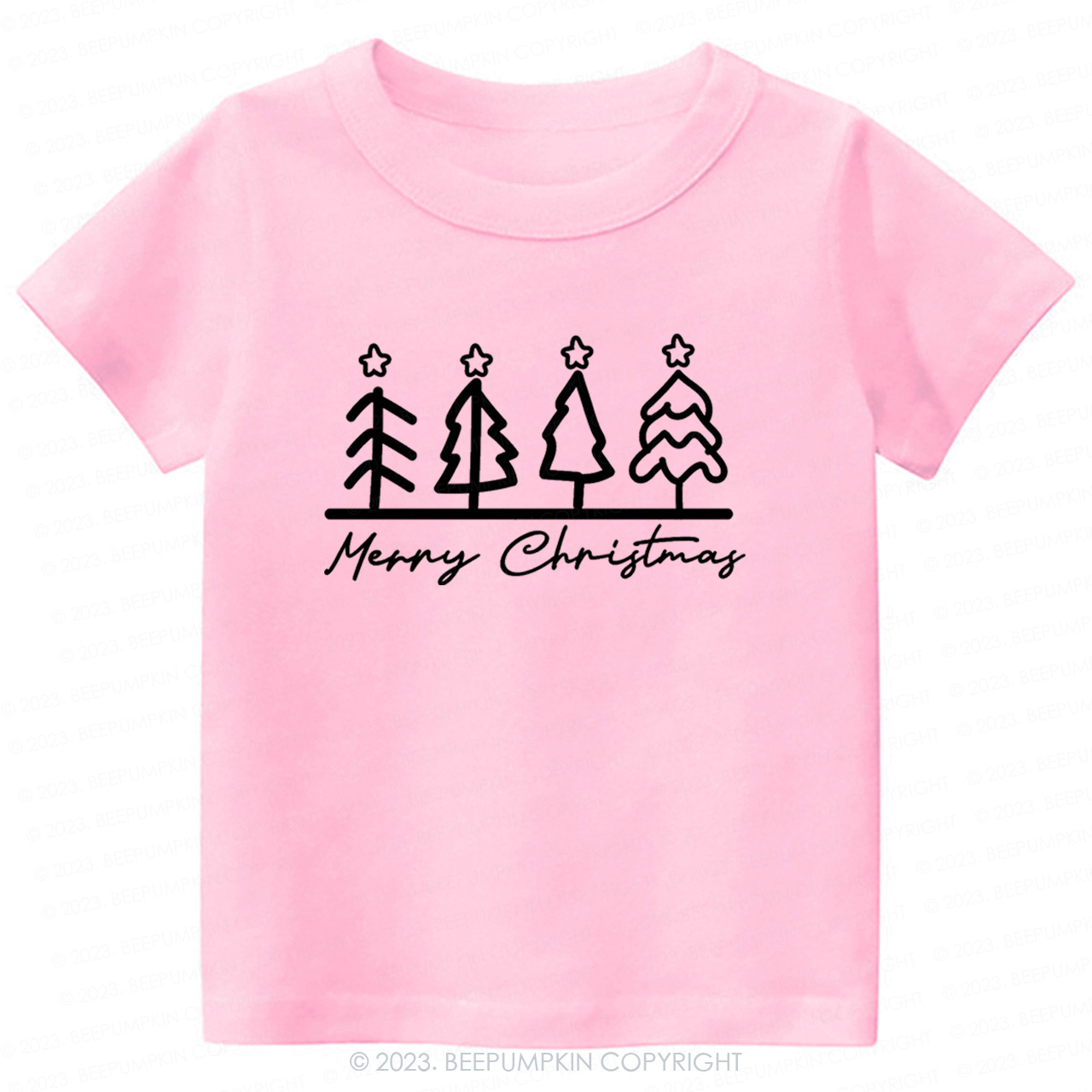 Natural Toddler Tee Christmas Tree Beepumpkin