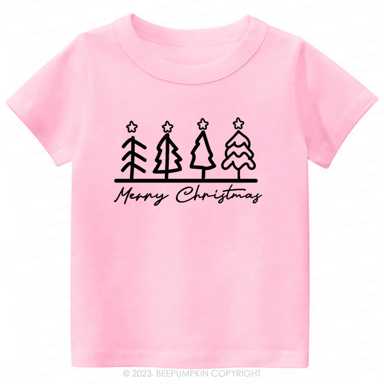 Natural Toddler Tee Christmas Tree Beepumpkin