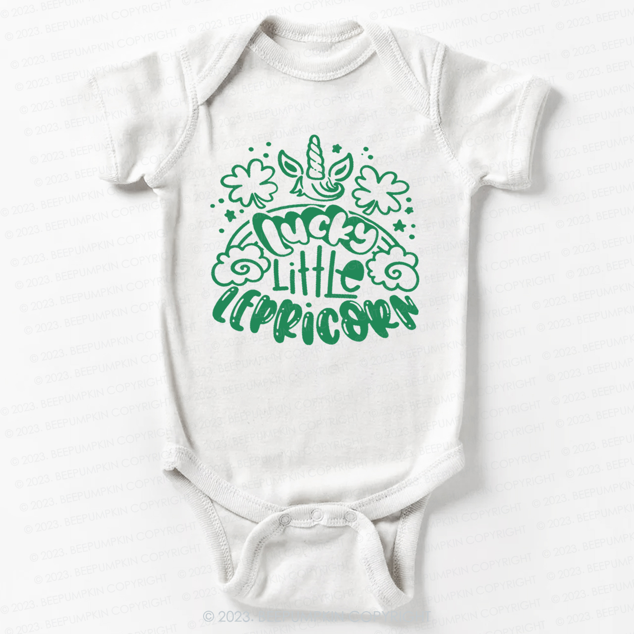 Lucky Little Lepricorn St.Patricks Day Bodysuit For Baby