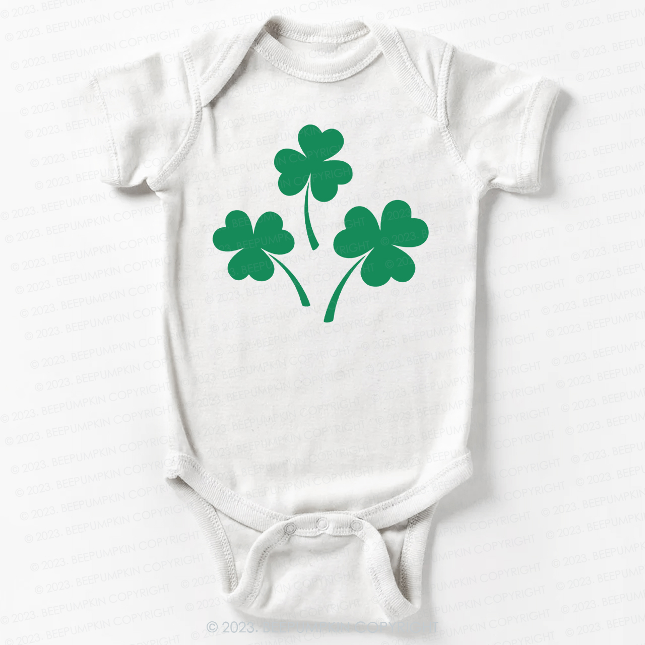 Shamrock St.Patricks Day Bodysuit For Baby