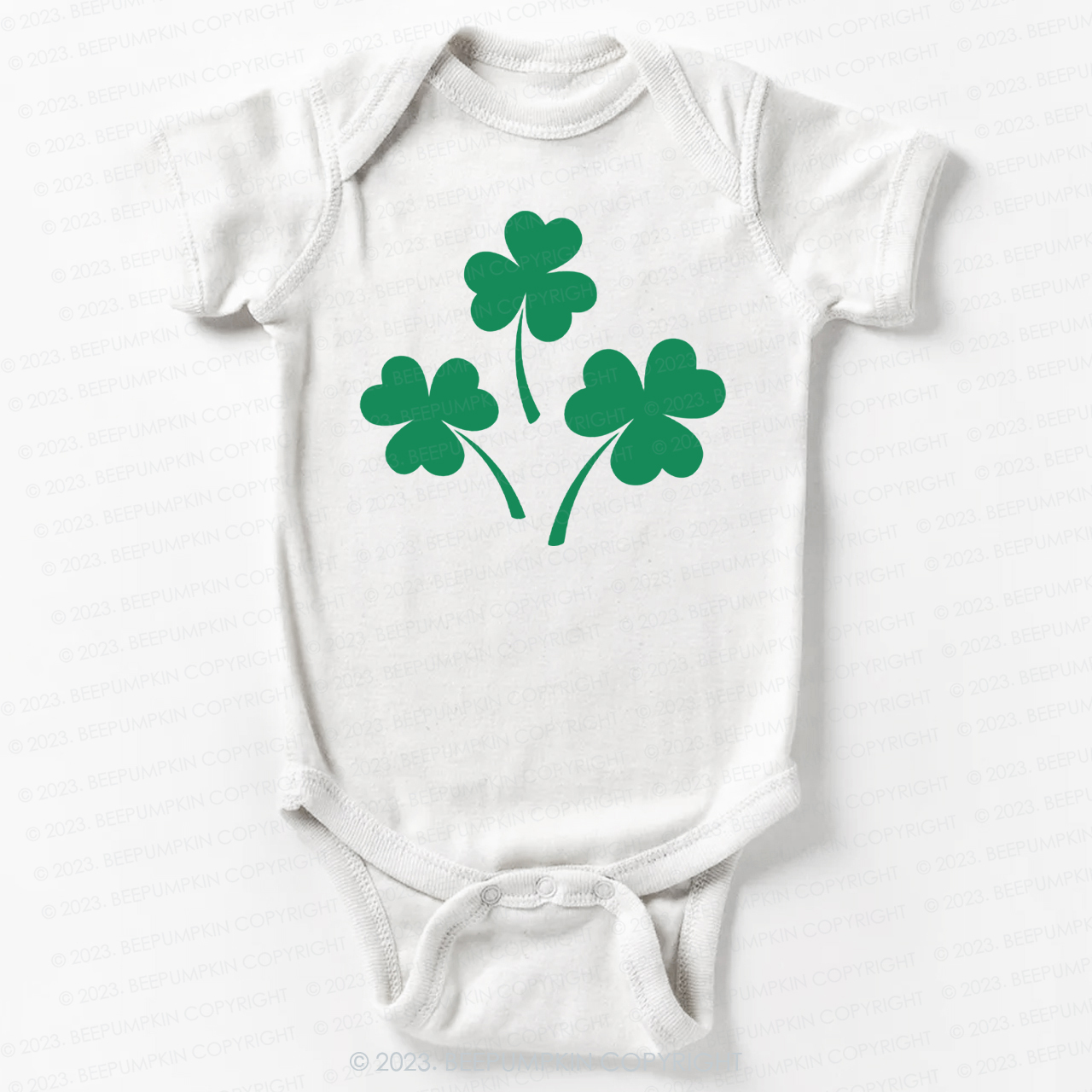 Shamrock St.Patricks Day Bodysuit For Baby