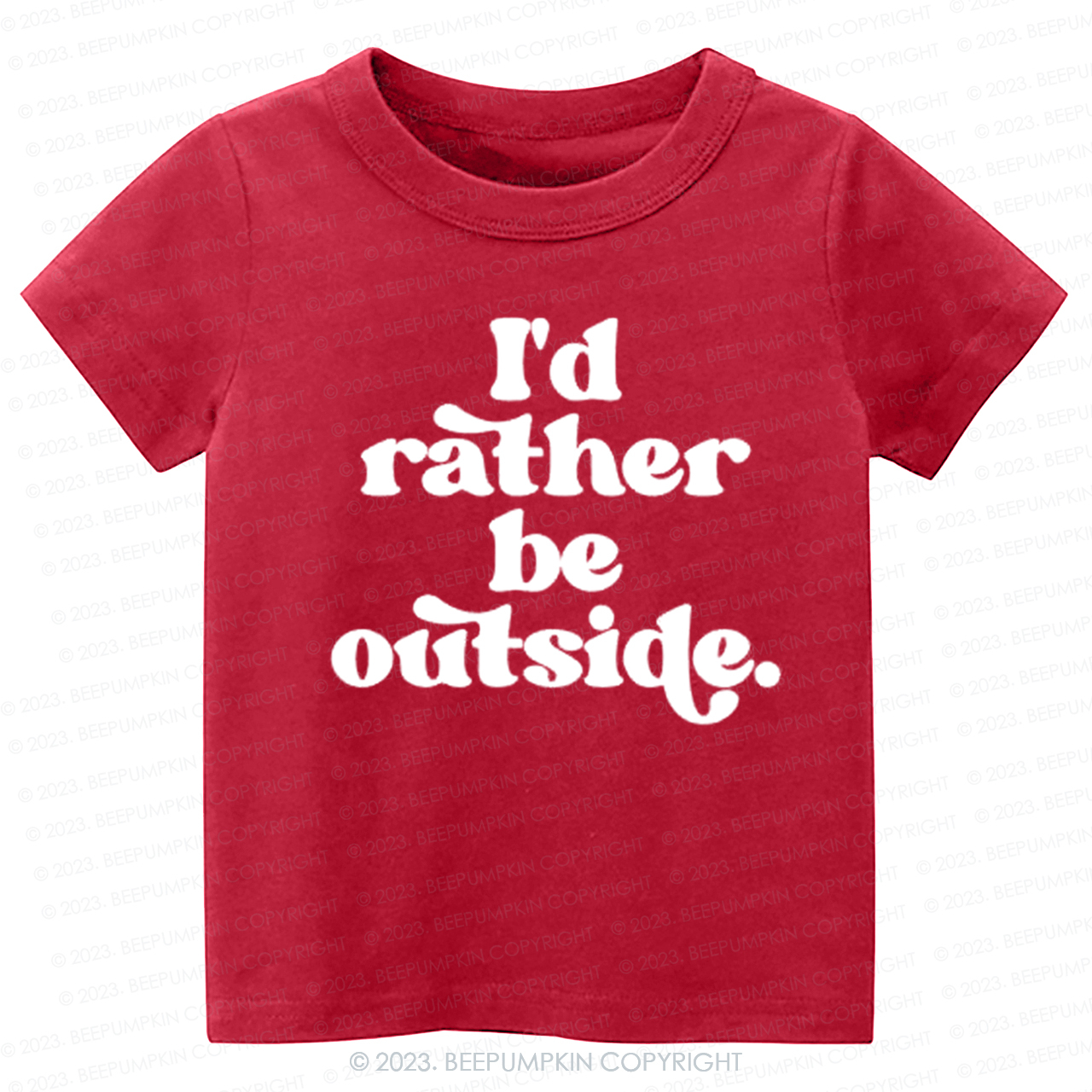 I'd Rather Be Outside-Toddler Tees