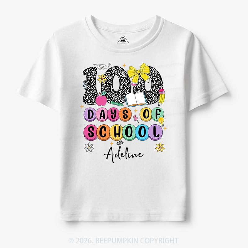 Personalized 100 Days Smarter and Sweeter Toddler&Kid's Tees