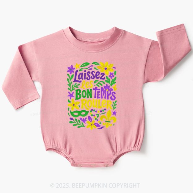 Laissez Les Bon Temps Rouler Baby Bubble Romper Beepumpkin