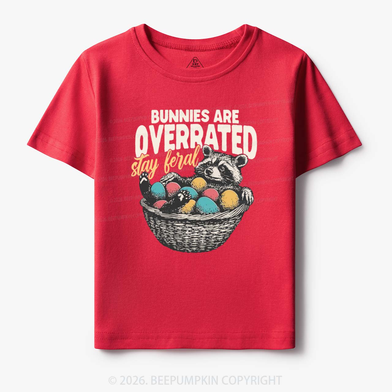 Bunnies Are Overrated Stay Feral Toddler&Kid's Tees