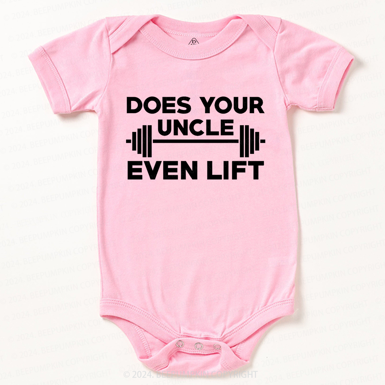 Does Your Uncle Even Lift  Baby Bodysuit 7