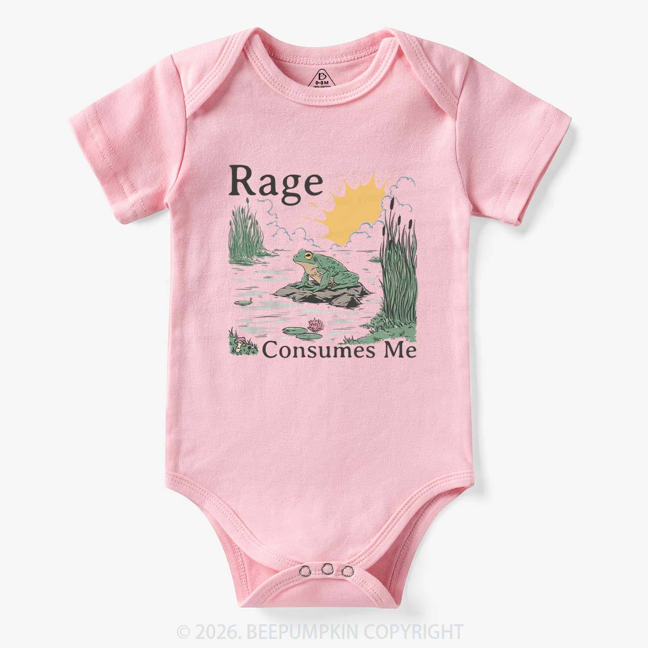 Rage Consumes Me Frog Bodysuit