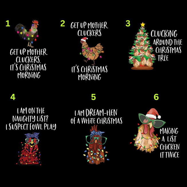 Funny Chicken Farm Christmas Matching Pajamas Beepumpkin