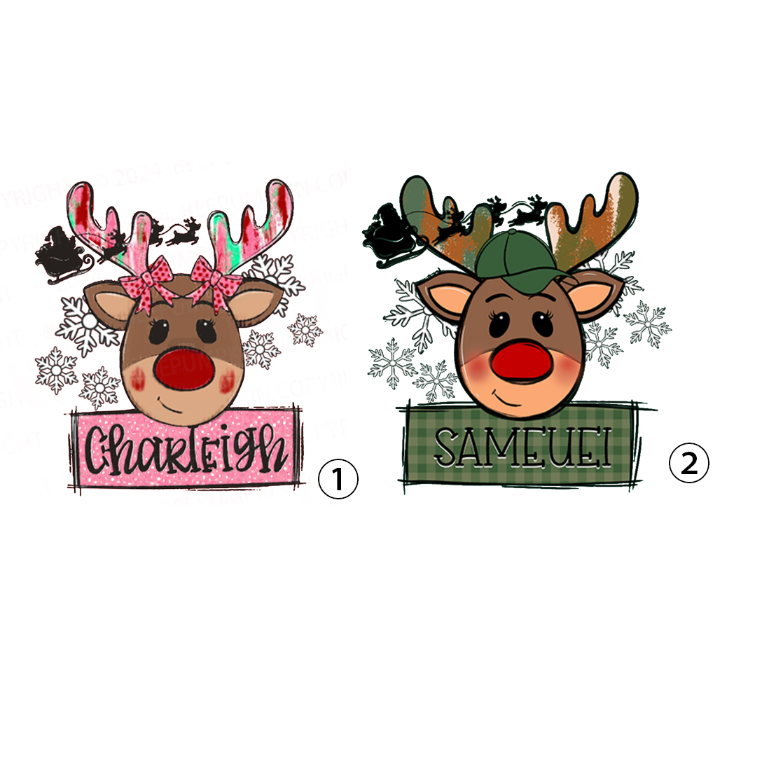 Christmas Youth  Name Loungewear Pajamas
