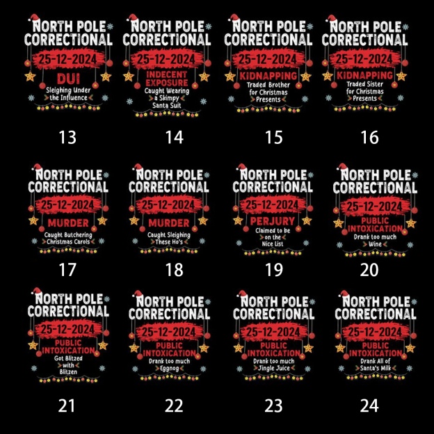 North Pole Correctional Matching T-Shirts Beepumpkin
