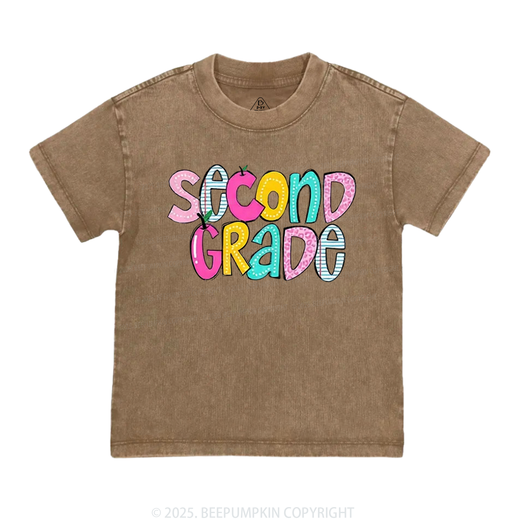 Personalized Colorful Grades Toddler&Kids Washed Tees