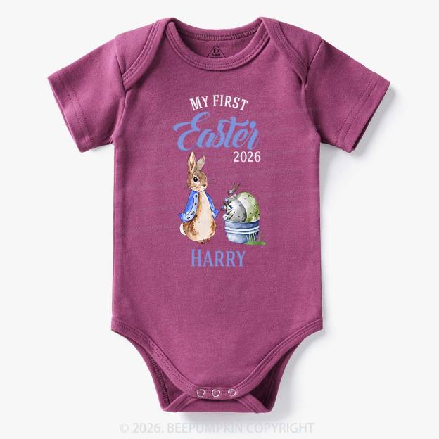 Personalized Little Bunny’s First Easter Baby Bodysuit
