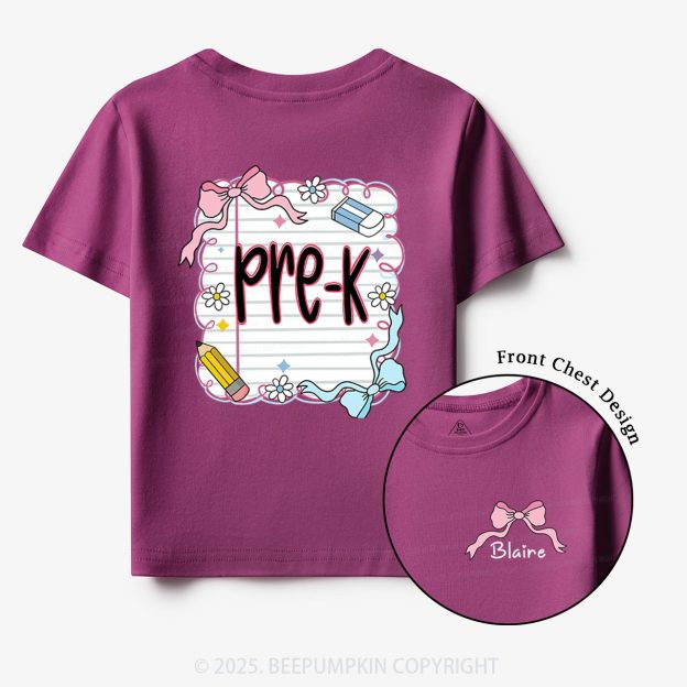 Personalized Back To School Bundle Toddler&Kid's Tees Beepumpkin