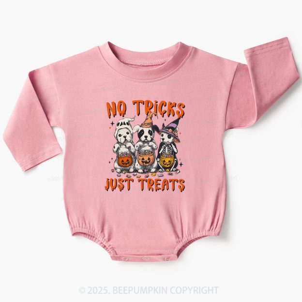 Halloween Dog Baby Bubble Romper Beepumpkin