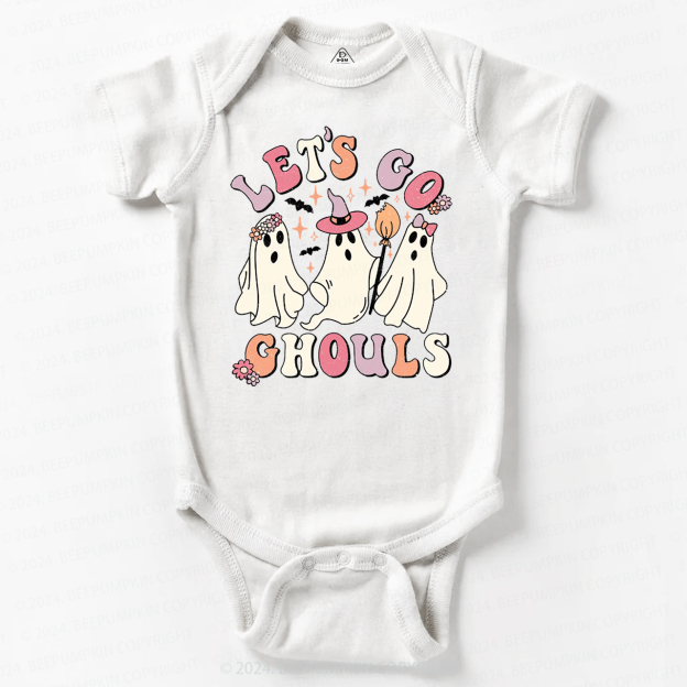 Let's Go Ghouls Halloween Baby Bodysuits 