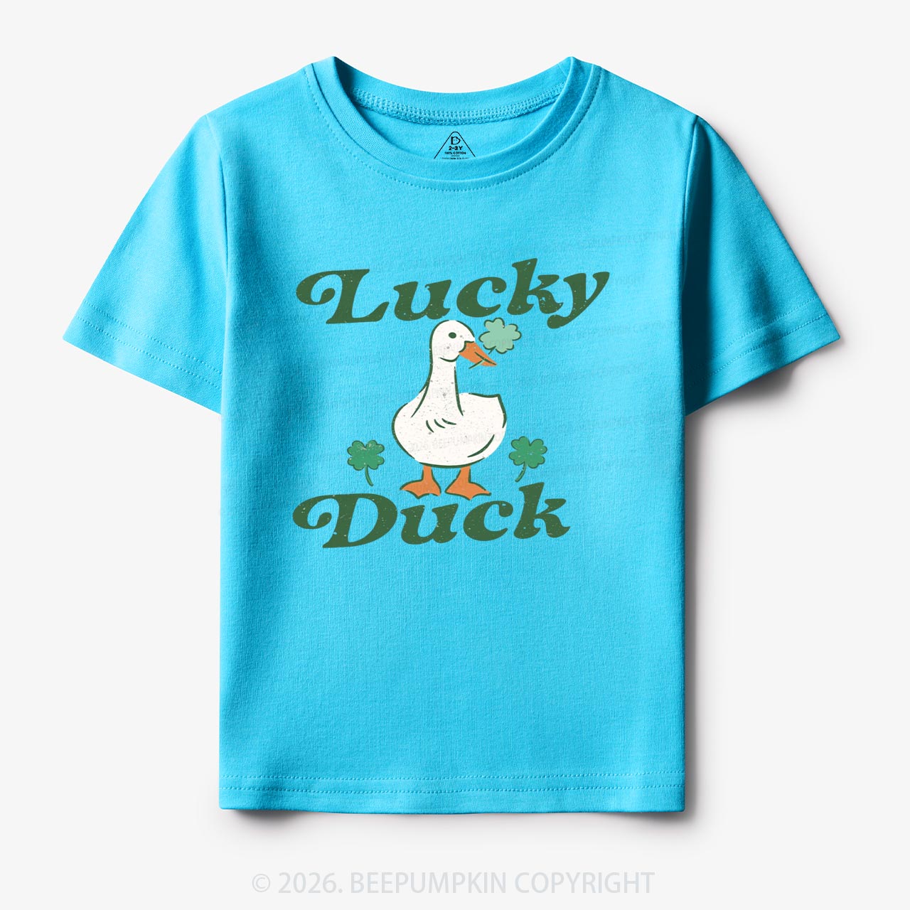 Lucky Duck St Patrick's Day Toddler&Kid's Tees Beepumpkin