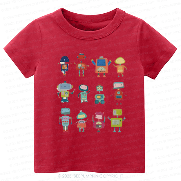  Fun Robot Crew Kids Shirt