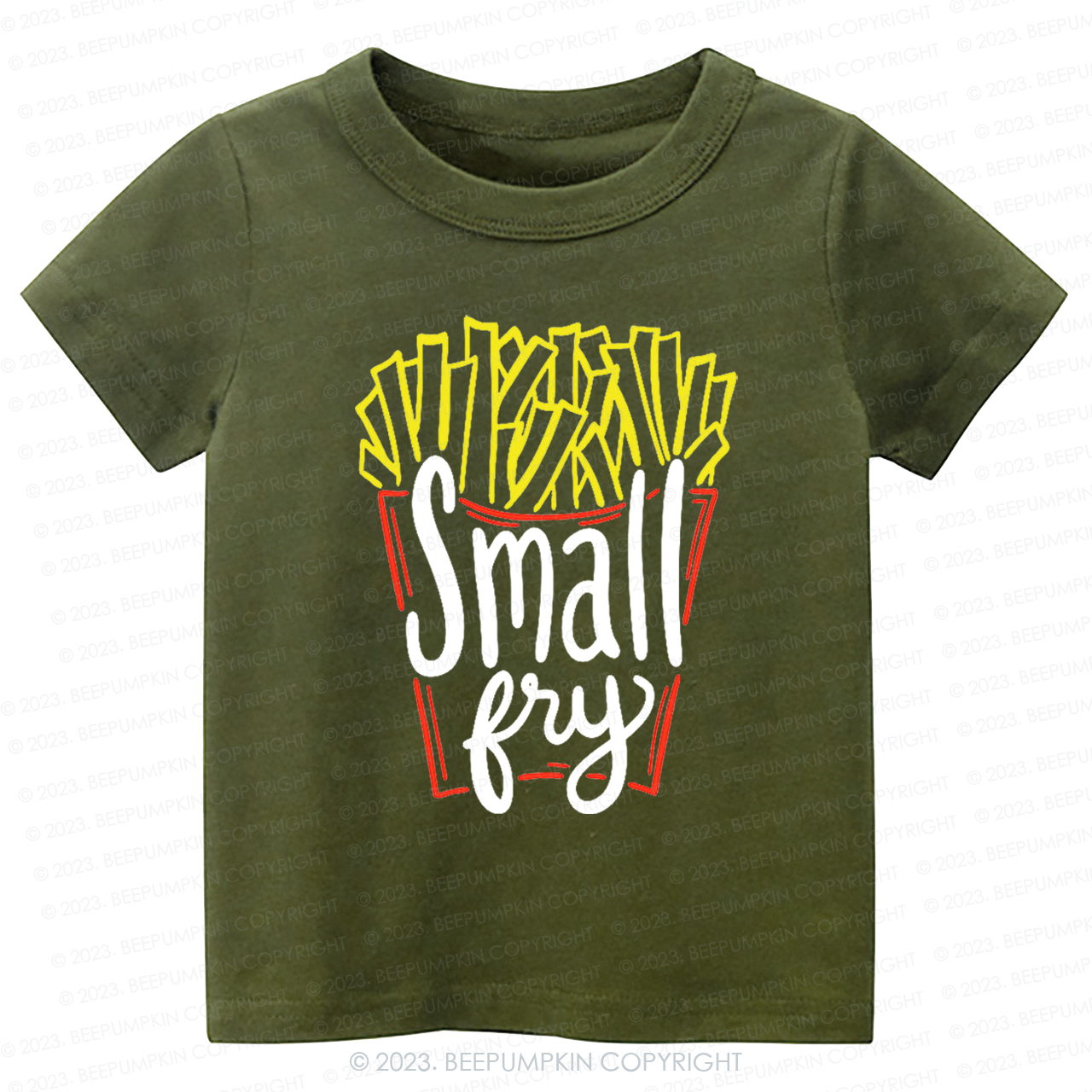 Cute "Small Fry" Fries Kids Shirt