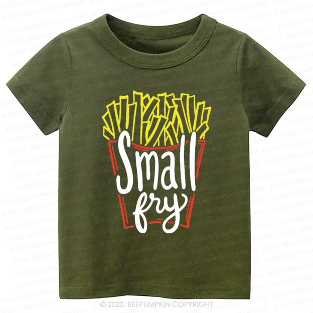 Cute "Small Fry" Fries Kids Shirt
