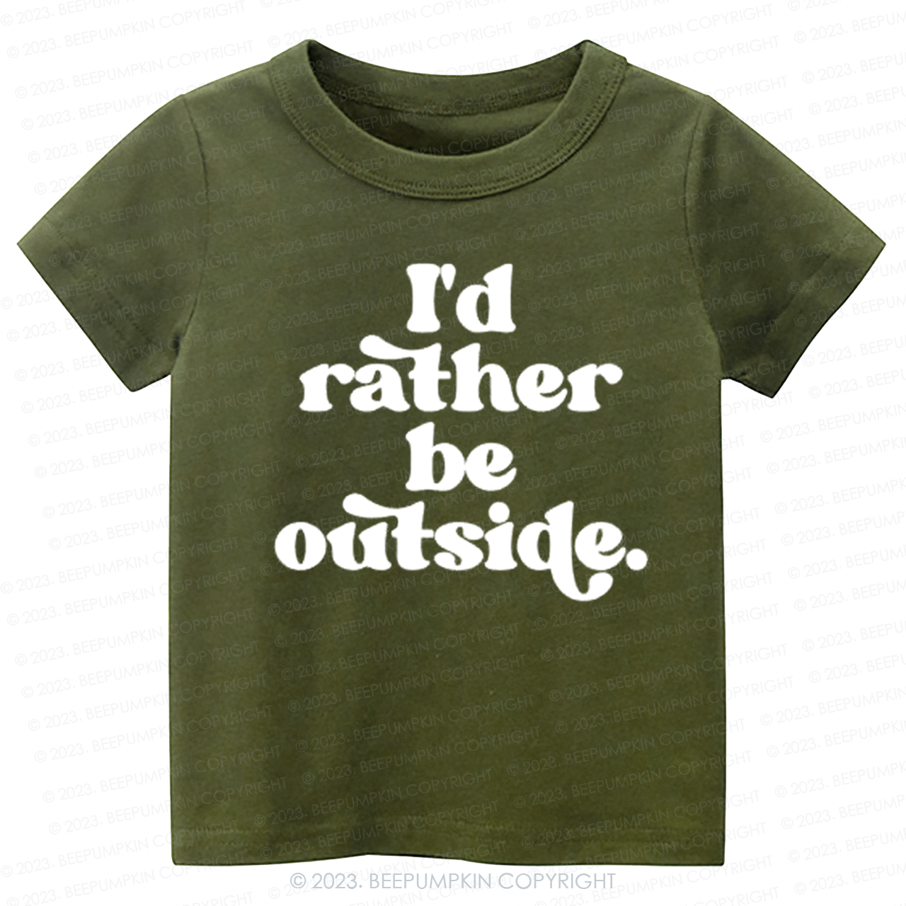I'd Rather Be Outside-Toddler Tees