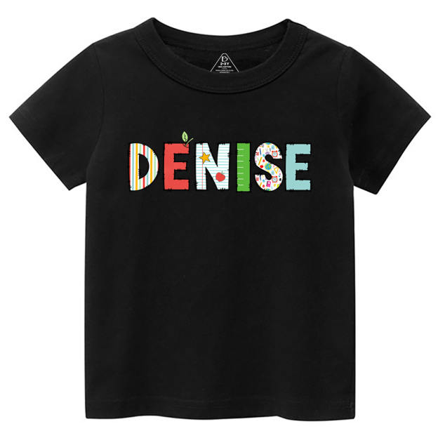 Personalized Alphabet Back To School Toddler&Kid's Tees Beepumpkin