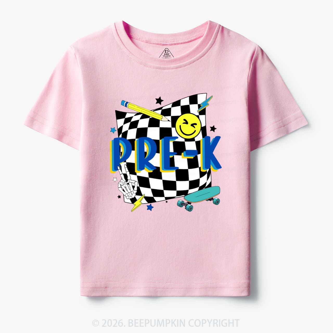 Personalized Cool Skateboard Lightning Back to School Toddler&Kid's Tees