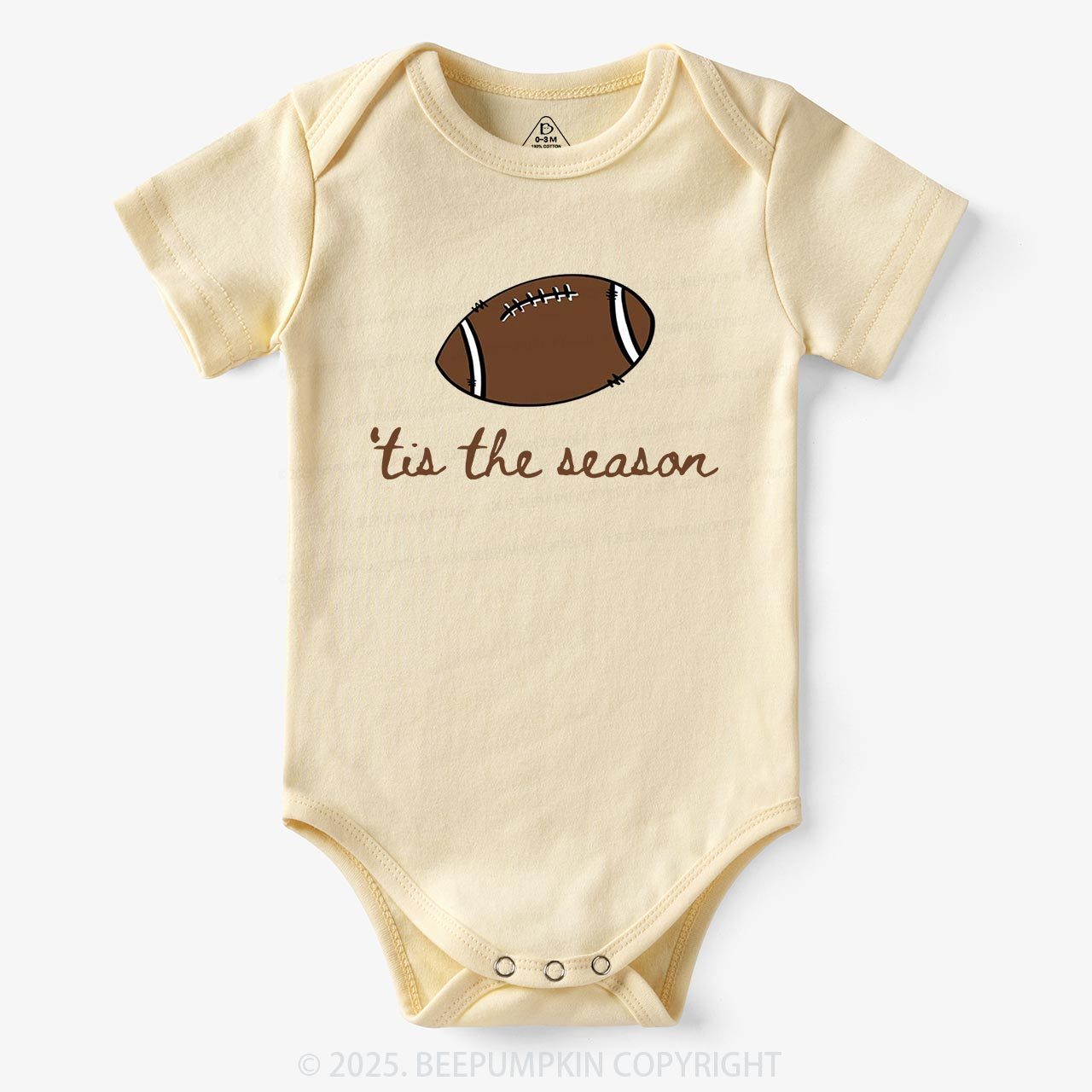Tis The Season Football Bodysuit Beepumpkin