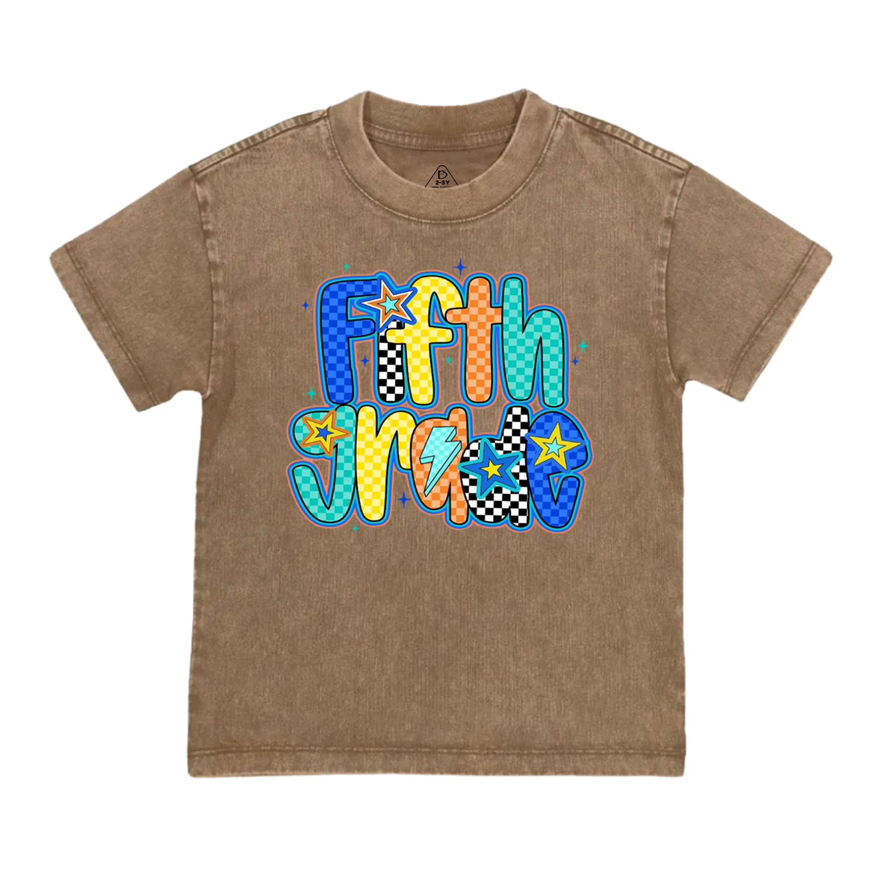 Personalized Retro Back To School Season Toddler&Kids Washed Tees
