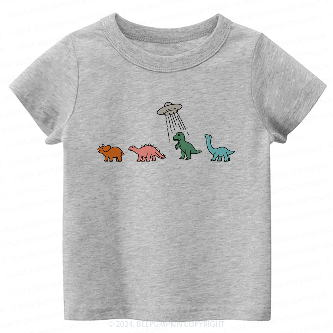 Spaceship And Dinosaurs Toddler&Kids Tees 