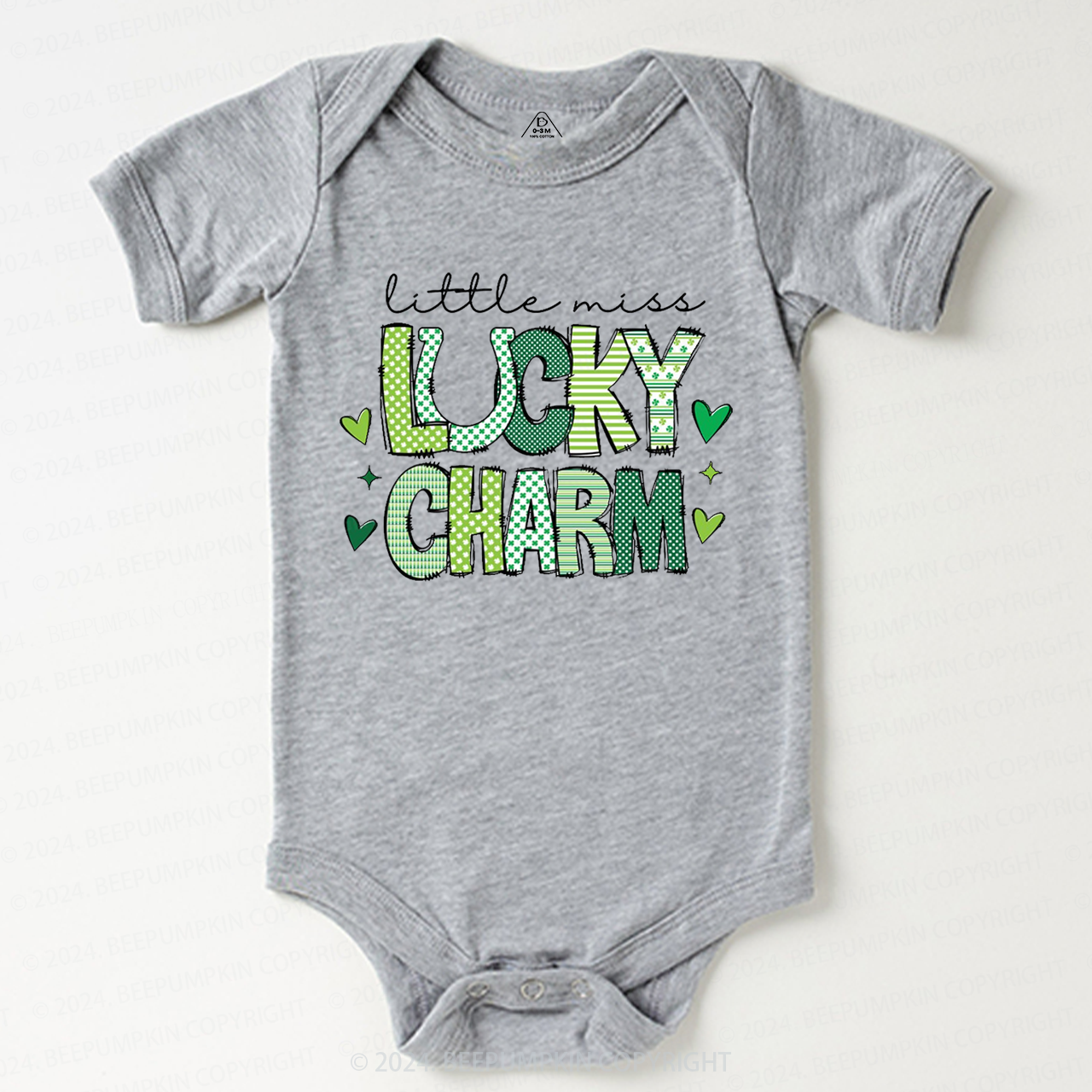 Little Miss Lucky Charm St. Patrick's Day Bodysuit Beepumpkin