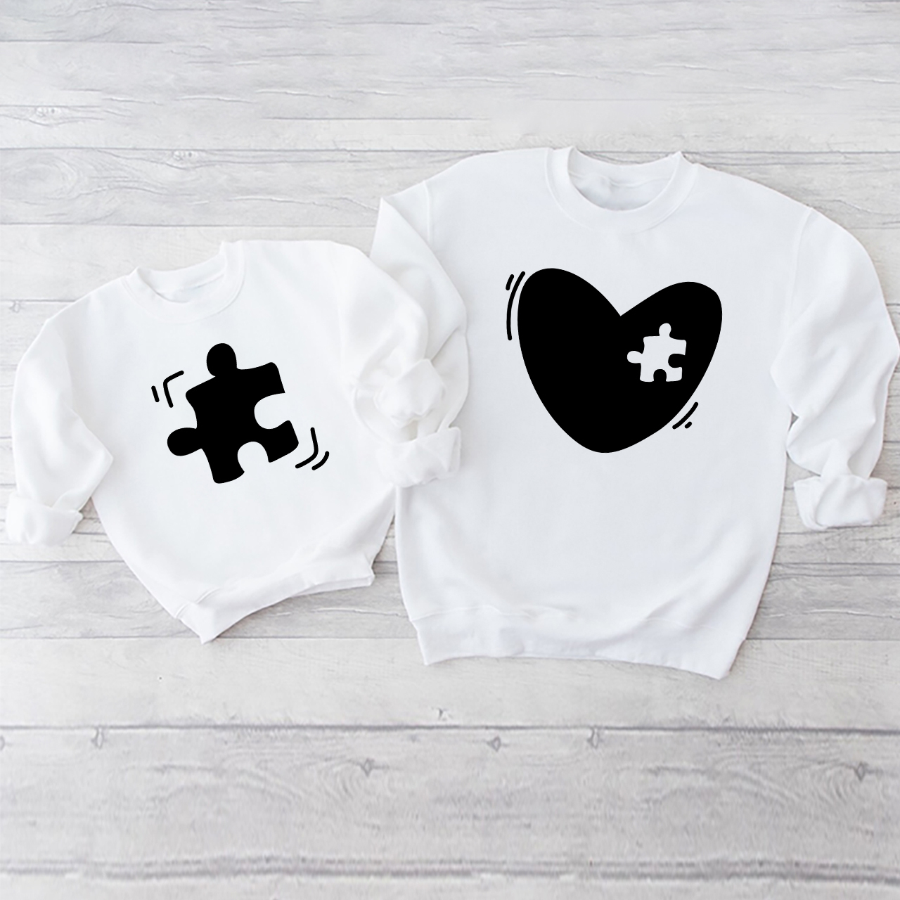 Heart&Puzzle Mom&Me Swetshirt