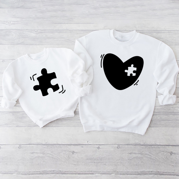 Heart&Puzzle Mom&Me Swetshirt