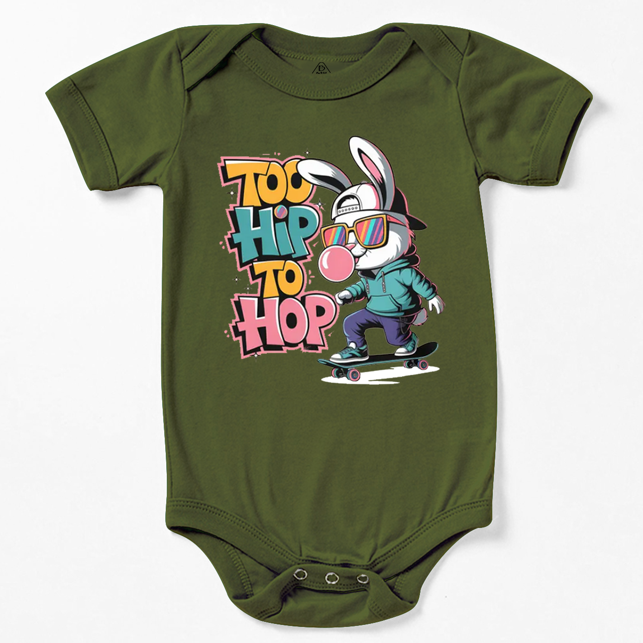 Skateboarding Bunny Bodysuit Beepumpkin