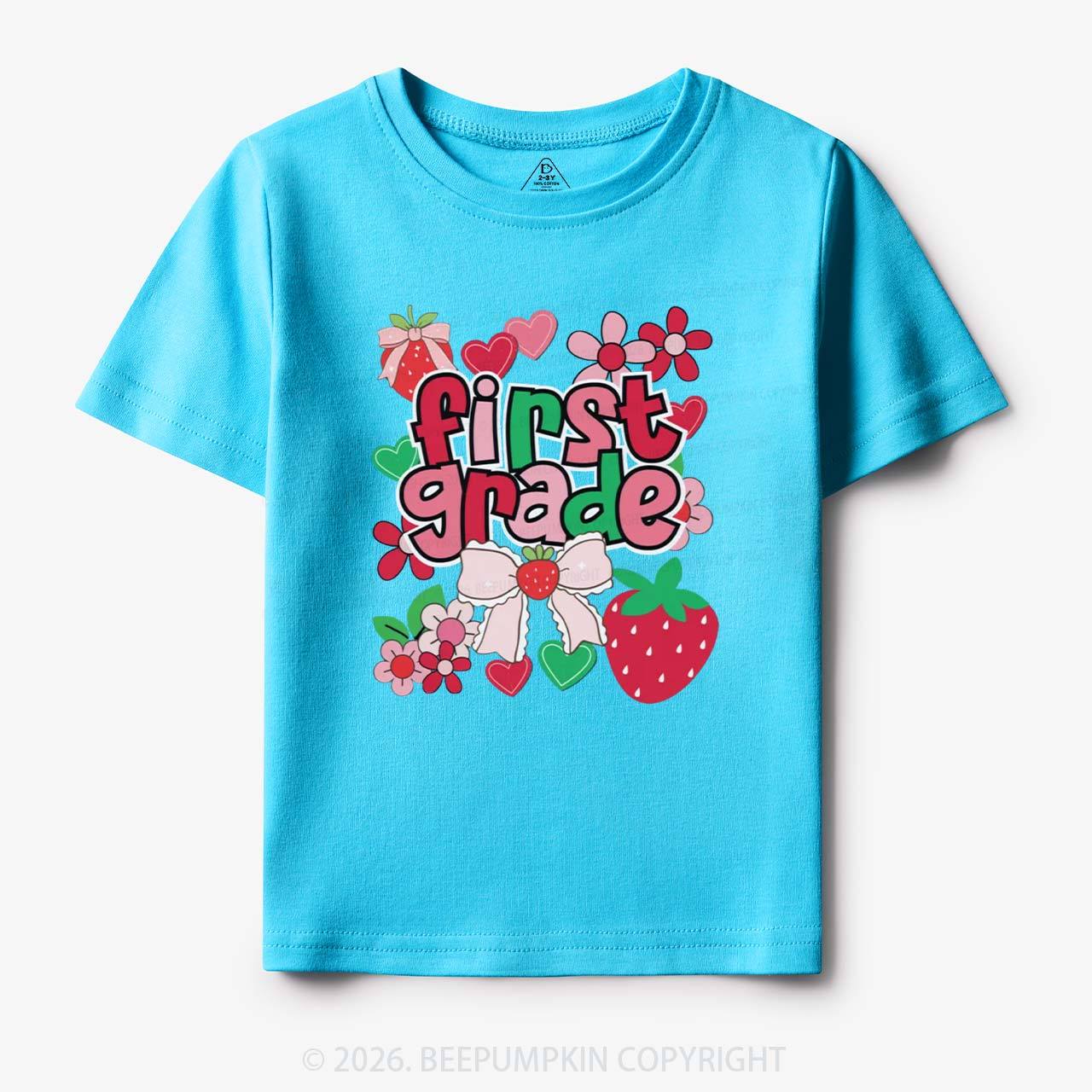 First Grade Strawberries Back to School Toddler&Kid's Tees