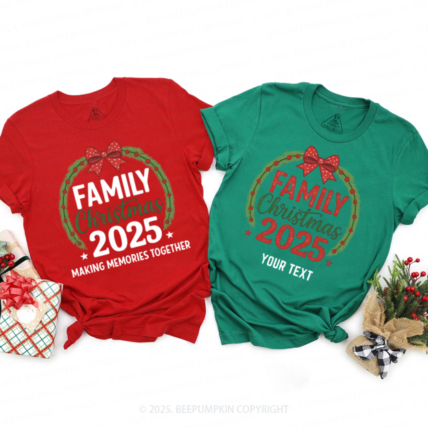 Personalized Making Memories Together 2025 Family Matching T-Shirts Beepumpkin