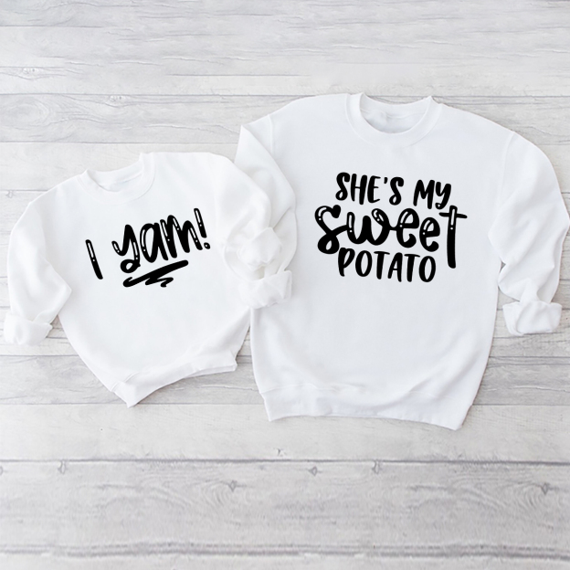 Mommy And Me Fall Family Matching Swetshirt