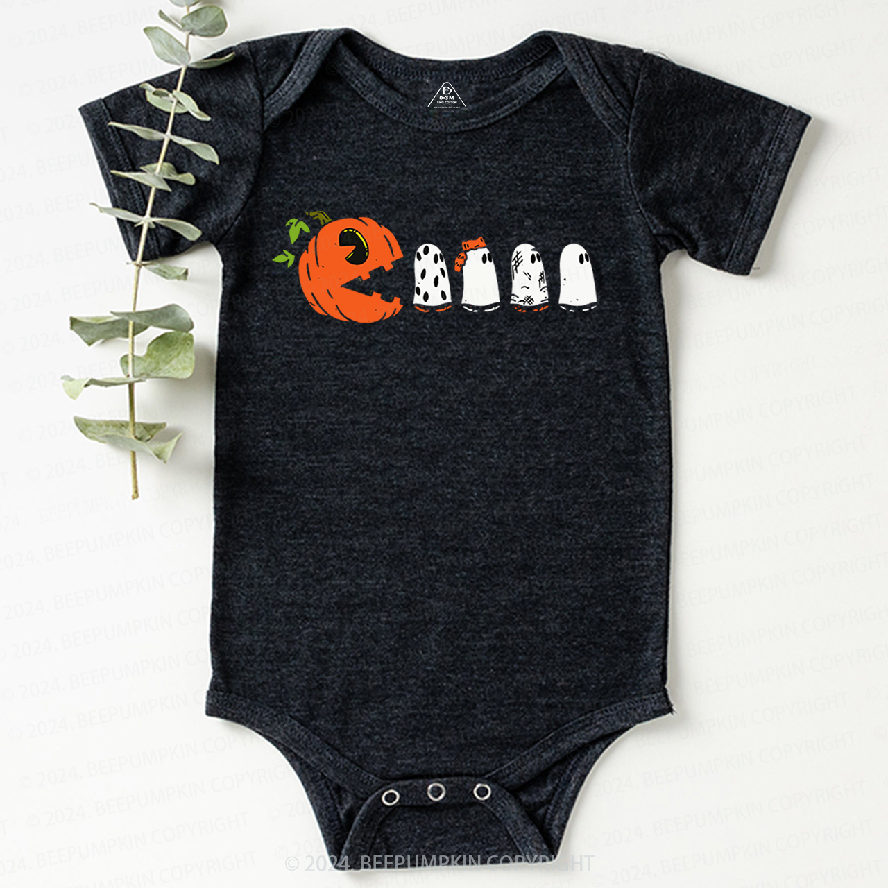 Funny Pumpkin Ghost Halloween Baby Bodysuits 
