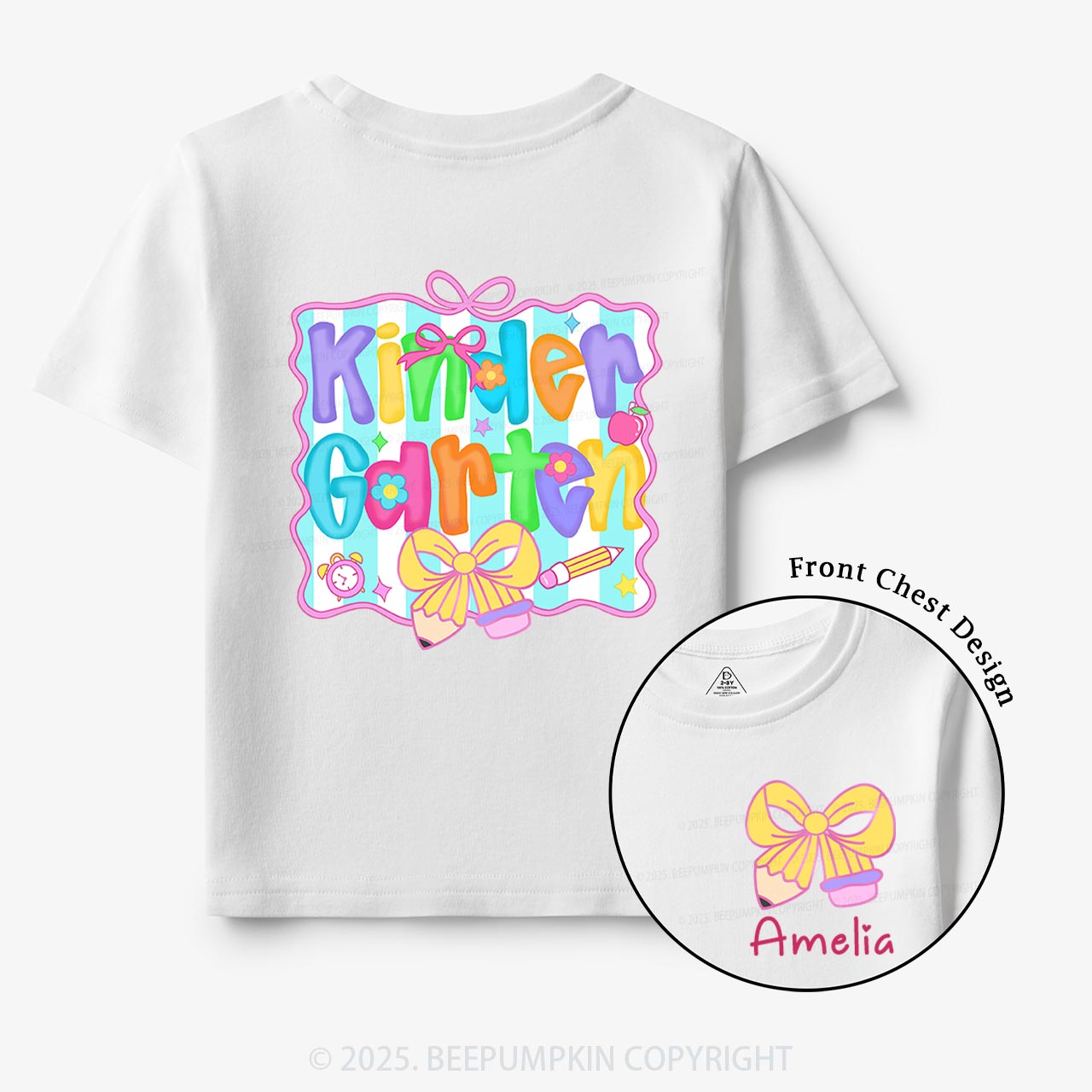 Personalized Learning in Color Toddler&Kid's Tees Beepumpkin
