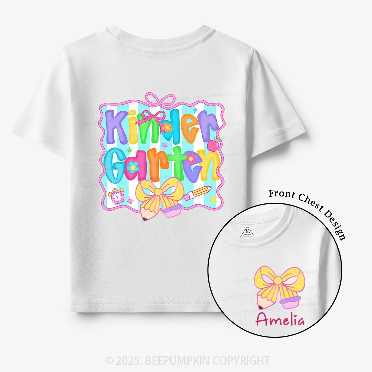 Personalized Learning in Color Toddler&Kid's Tees Beepumpkin