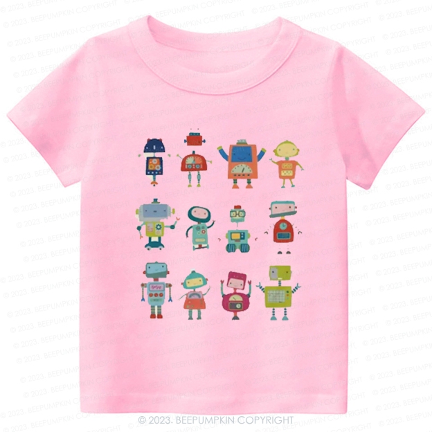  Fun Robot Crew Kids Shirt
