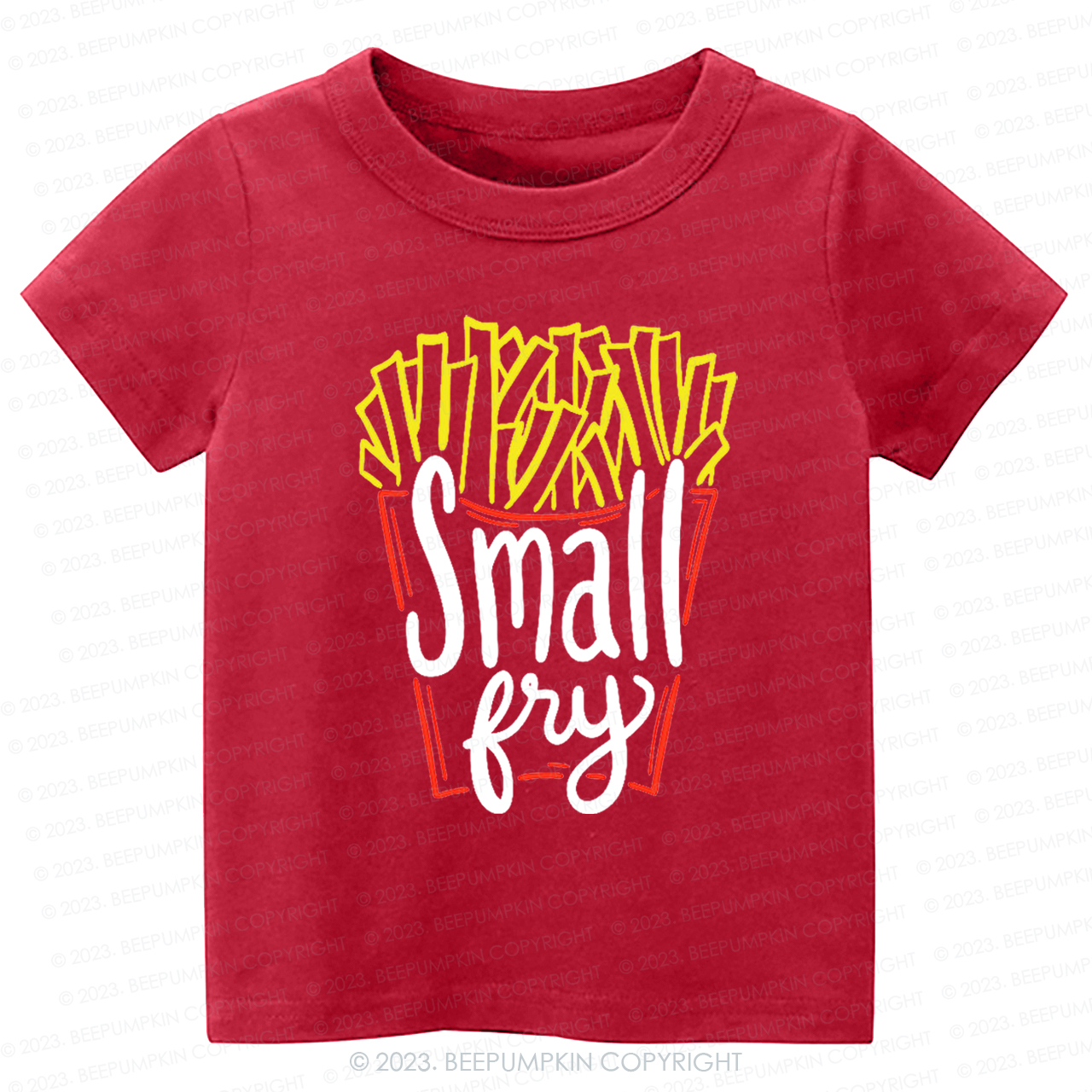 Cute "Small Fry" Fries Kids Shirt