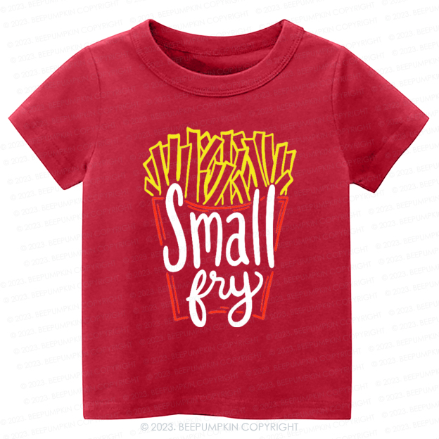 Cute "Small Fry" Fries Kids Shirt